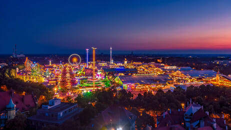 Oktoberfest Munich in the dark